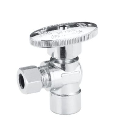 Servicio OEM 90 grados 2 Válvula de ángulo de camino de agua caliente y fría de baño hilo del inodoro 3/8 " 1/2 válvula de ángulo de latón