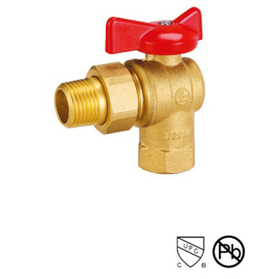 LT-3020 90 grados válvula de gas forjada de dos piezas cuerpo de puerto completo 1/2 " válvula de bolas de latón