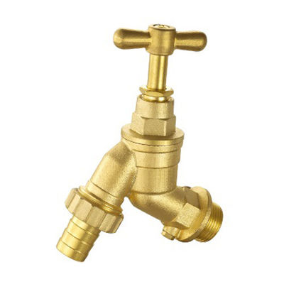 Cap Hexagonal Medios de agua Bola de latón Bibcock PN16 Estándar ANSI