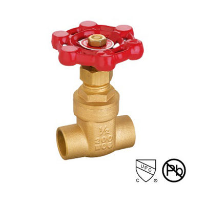 Cuerpo de fundición de latón soldador 2 pulgadas de latón válvula de puerta / válvula de puerta de agua