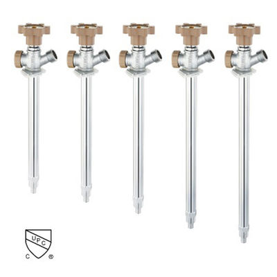 Cuarta vuelta PEX extremo Frost Proof Sillcock válvulas Multiturn no se eleva el tallo