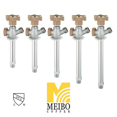 Cuarto giro roscado a prueba de congelación Sill Cock Multiturn Con Chrome Plating