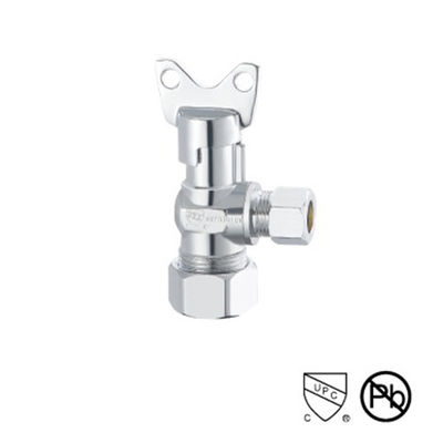 Válvula de ángulo de 200 psi 1/2 pulgadas OEM/ODM de 15 mm de cromo