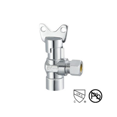 Válvula de ángulo de cobre de latón soldado 1 2 X 3 8 Flujo libre de plomo 1,5 GPM