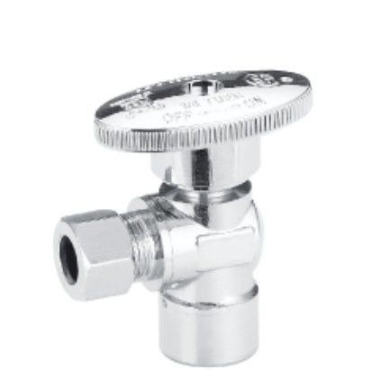 Servicio OEM 90 grados 2 Válvula de ángulo de camino de agua caliente y fría de baño hilo del inodoro 3/8 " 1/2 válvula de ángulo de latón