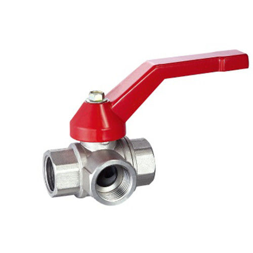MB fábrica tres válvulas de bola conector de metal femenino NPT BSP hilo de latón válvula de bola de cobre válvula de agua