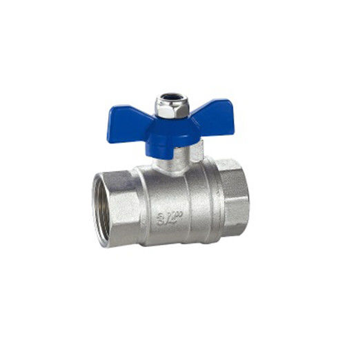 Fabrica MB válvulas de bola conector de metal femenino NPT BSP hilo de latón cobre forjado latón, Virgen Ptfe asiento.