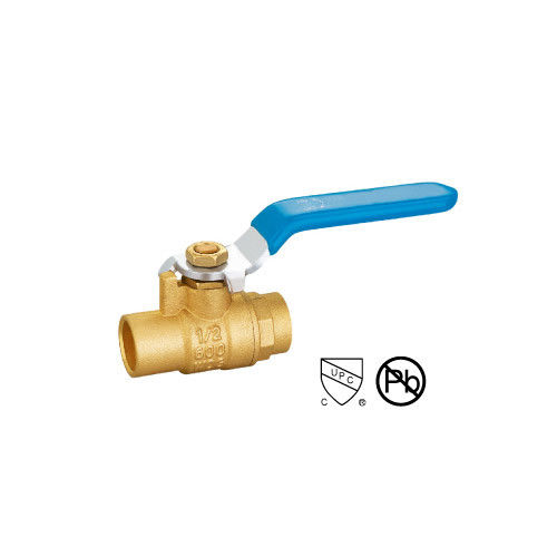 Válvula de bola de soldadura válvula de latón Forjado Cuerpo de dos piezas de gas Agua SS Manual Utilizado para conexiones de tuberías