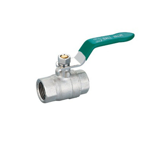 Válvula de bolas de rosca femenina 1 / 2 SS agua de gas manual de cromo para conexiones de tuberías