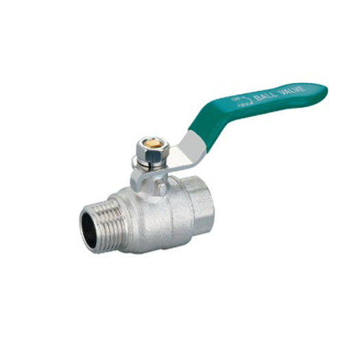 Válvula de bola de rosca de 1/2 pulgadas masculina SS Válvula de gas forjada con cromo de agua 1/2 " (600WOG, 150WSP)