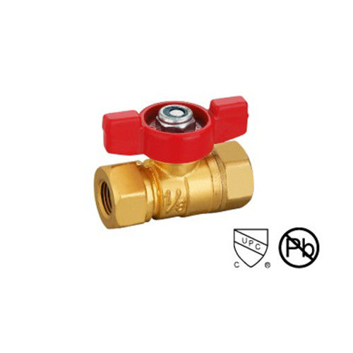 1/8-1/4 Mini válvula de bolas con ANSI B1.20.1 600 válvula de bolas de latón Wog