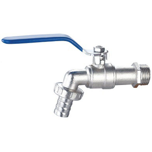 Válvula de bolas de bibcock con cuerpo de latón / zinc y filtro de PVC y junta de goma bibcock para agua