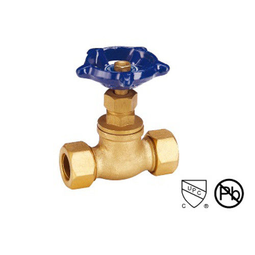 Válvula de parada de latón con rosca femenina para el ajuste de tuberías 1/2 &quot;-3/4&quot; tipo recto
